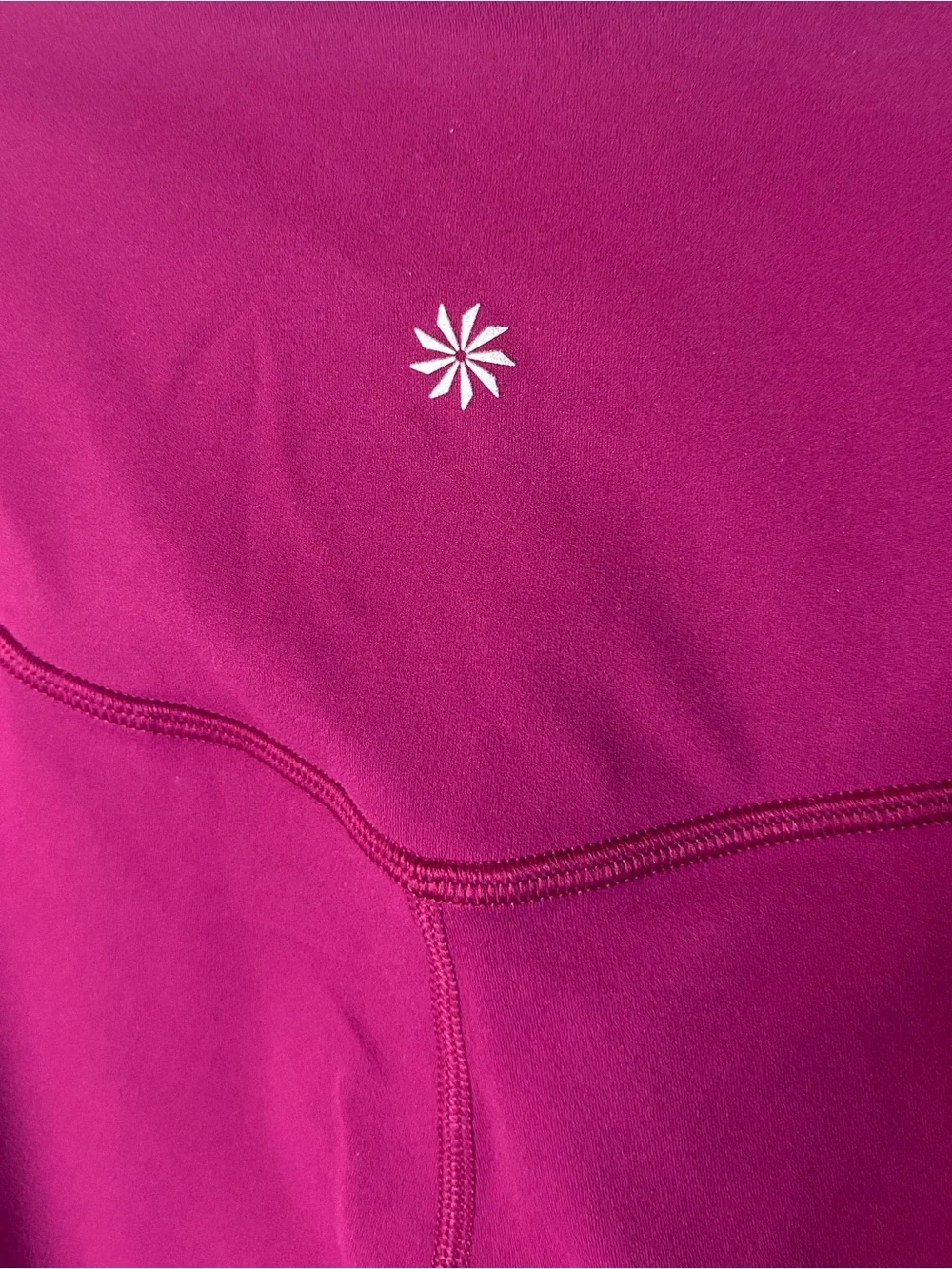 NWT ATHLETA Elation Ultra High Rise Split Slim Flare Pant- Wildberry/ Size Large